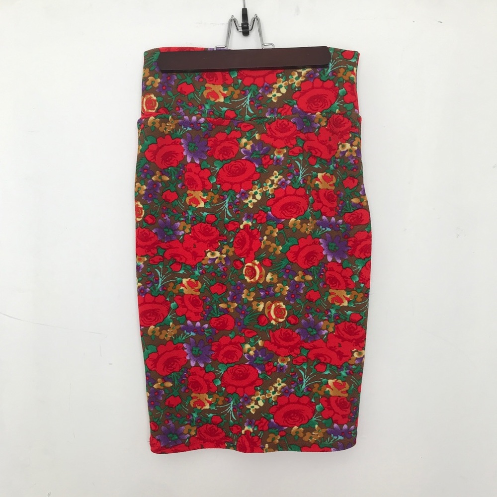 Lularoe Cassie multicolored floral XS pencil skirt